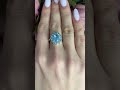 Серебряное кольцо с топазом 4.992ct