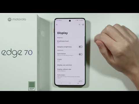 Motorola Edge 70: How to Turn ON/OFF Automatic Brightness (Adaptive Screen Brightness)