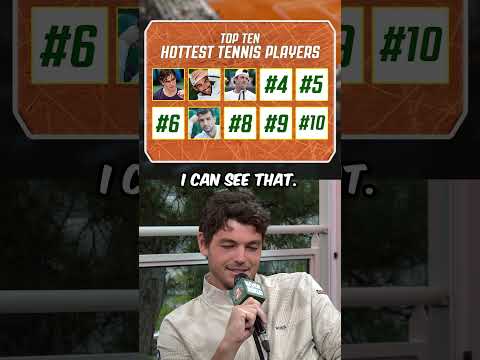 TAYLOR FRITZ GUESSES THE TOP TEN HOTTEST MEN ON THE ATP Tour 🔥 🎾 #tennis #rolandgarros