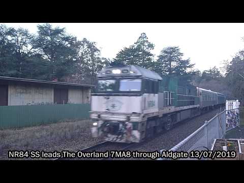 NR84 SS leads The Overland 7MA8 through Aldgate 13/07/2019