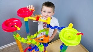 Marble Race Toy Unboxing by Kinder Playtime