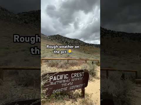 Bad weather on trail