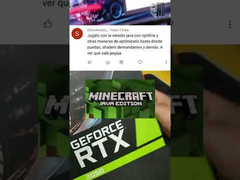 La RTX 3050 vs Minecraft... Pero con shaders