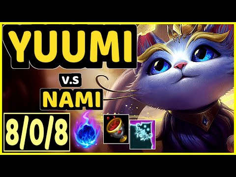 REDBERT (YUUMI) vs NAMI - 8/0/8 KDA BOTTOM SUPPORT CHALLENGER GAMEPLAY - BR