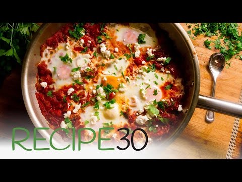 Shakshouka, eggs in spicy tomato sauce
