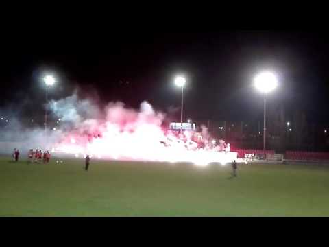 Pokaz pirotechniki na obchodach 99 lecia klubu