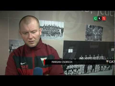 16. kolejka PLH: GKS Tychy - HC GKS Katowice 5:1. Pomeczowa wypowiedź Mariana Csoricha