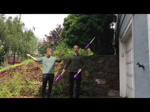 Partner Juggling Tutorial #1 - Takeouts with 3 Juggling Clubs - Learn to Juggle!