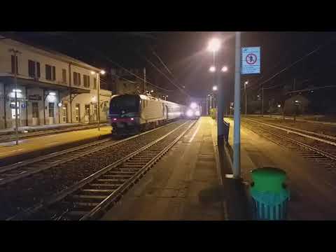 incrocio e652 135 mir + RV e464 Treno merci container,Ronco Scrivia,succursale Giovi,trains hunter