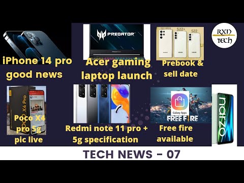 Tech News #07-Redmi Note 11 pro + 5g specification,Acer gaming laptop,Iphone 14 pro news,poco X4 pro