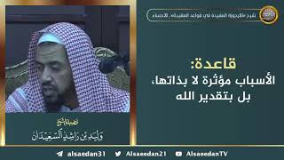 صورة قاعدة: الأسباب مؤثرة لا بذاتها، بل بتقدير الله ..