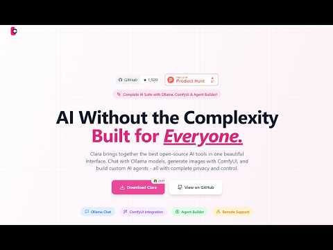 Clara AI The All In One AI 100% Local, Free, Private, openWebUI Killer? Wimpy PC & GPU? No Problem!