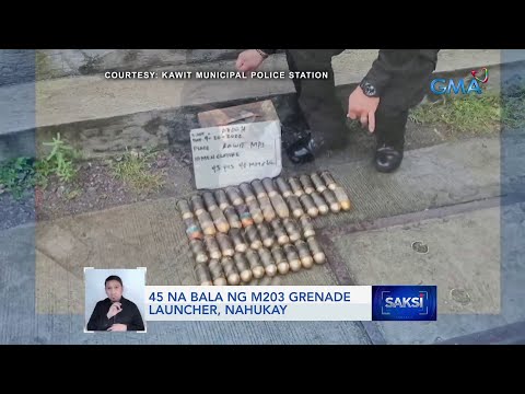 45 na bala ng M203 grenade launcher, nahukay | Saksi