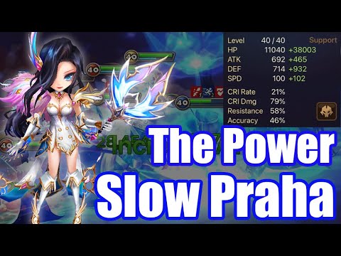 【Summoners War | Curry's RTA】The Power Slow Praha, she has to be fast to be useful?
