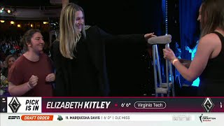 🚨 ELIZABETH KITLEY #24 PICK AT 2024 WNBA DRAFT BY LAS VEGAS ACES + Interview | Virginia Tech Hokies