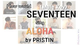 How would SEVENTEEN sing PRISTIN - ALOHA [Male Key]