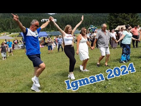 🔴 Zlatokosa Emina i kralj Kača kolo vode - Igman Veliko Polje - Bosanski teferič