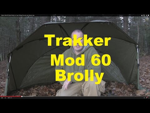 Trakker Mod 60 Brolly Shelter for Carp Fishing Overview and step by step