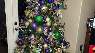 A MARDI GRAS CHRISTMAS | DECORATE WITH ME #decoratewithme