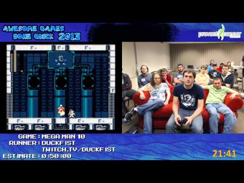 Mega Man 10 Speed Run (0:35:48) by Duckfist *Live at Awesome Games Done Quick 2013 [Wii]