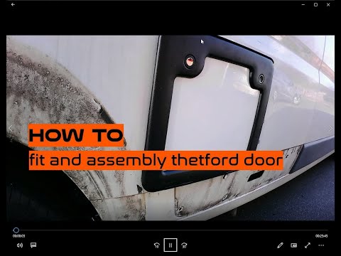 how to fit and assembly thetford door
