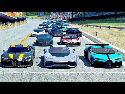 Mercedes-AMG Project One vs Bugatti Hypercars at Highlands