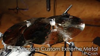 Video thumbnail for Meinl Cymbals CC18EMC-B Classics Custom 18" Extreme Metal Crash Cymbal by MEINL Cymbals - Official Product Videos