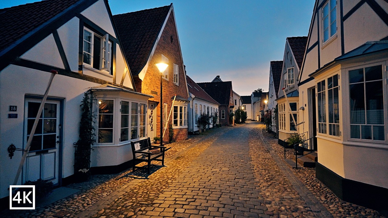 Tønder Denmark 🇩🇰 Evening Walk – Beautiful Colorful Streets in 4K 🇩🇰