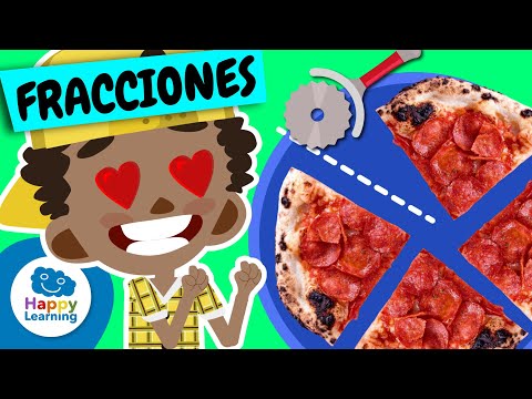 LAS FRACCIONES  | Matemáticas para Niños | Happy Learning 🍕📏  #fracciones #matemáticas #números