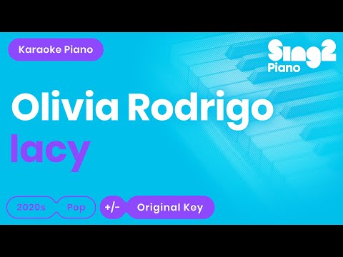 Olivia Rodrigo - lacy (Karaoke Piano)
