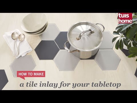How to make a tile inlay for your tabletop