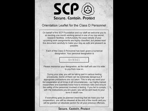 La pression de l'invisible; Vidéo Découverte sur SCP: Secret Laboratory