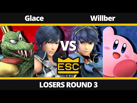 ESC 04 Losers Round 3 - Glace (Chrom, King K. Rool) Vs. Willber (Marth, Kirby) - SSBU Tournament