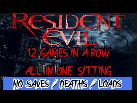 12 Resident Evil Speedruns [NO SAVE/NO DEATH] - 11:47:09