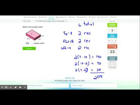 IXL | Surface area of cubes, prisms, and pyramids | 8th grade math