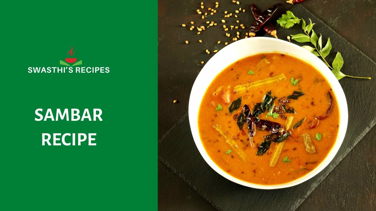 Sambar Recipe - South Indian lentil vegetable stew