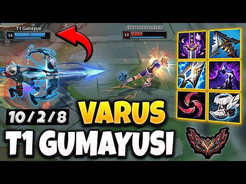 T1 Gumayusi Varus vs Ezreal [ ADC ] Korea Grandmaster Patch 14.3 ✅