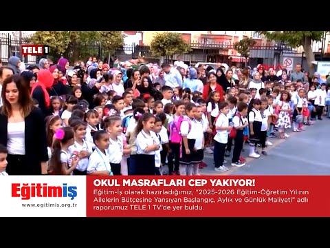 Eğitim-İş olarak hazırladığımız, “2025-2026 Eğitim-Öğretim Yılının Ailelerin Bütçesine Yansıyan Başlangıç, Aylık ve Günlük Maliyeti” adlı raporumuz TELE 1 TV’de yer aldı. | EĞİTİM İŞ