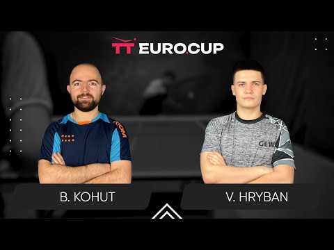 04:30 Bohdan Kohut - Vadym Hryban 14.08.2025 TT Euro.Cup Ukraine Elite. TABLE 3