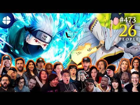 Kakashi's Susanoo [26 People React] 🇯🇵 | Team 7 Defeat Kaguya (Shippuden 473) ナルト 疾風伝 海外の反応