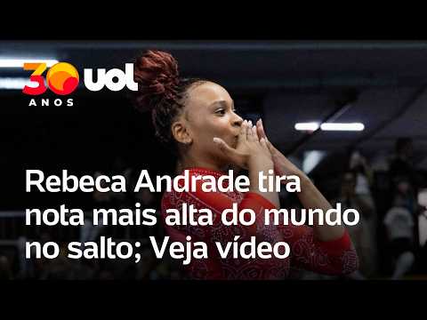 Rebeca Andrade dá show! Assista ao vídeo que rendeu 14.800, a maior nota do salto do mundo em 2026