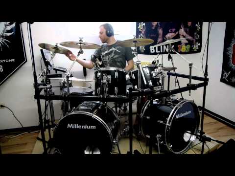 Millenium MX 222 Double Bass Drum Set, Zultan Rock Beat, T-Bone DC 1500