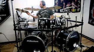 Millenium MX 222 Double Bass Drum Set, Zultan Rock Beat, T-Bone DC 1500