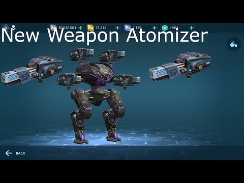 New Weapon Atomizer. War Robots Test Server.