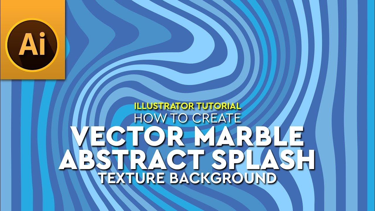 Vector Marble Abstract Splash Texture Background – Illustrator Tutorial