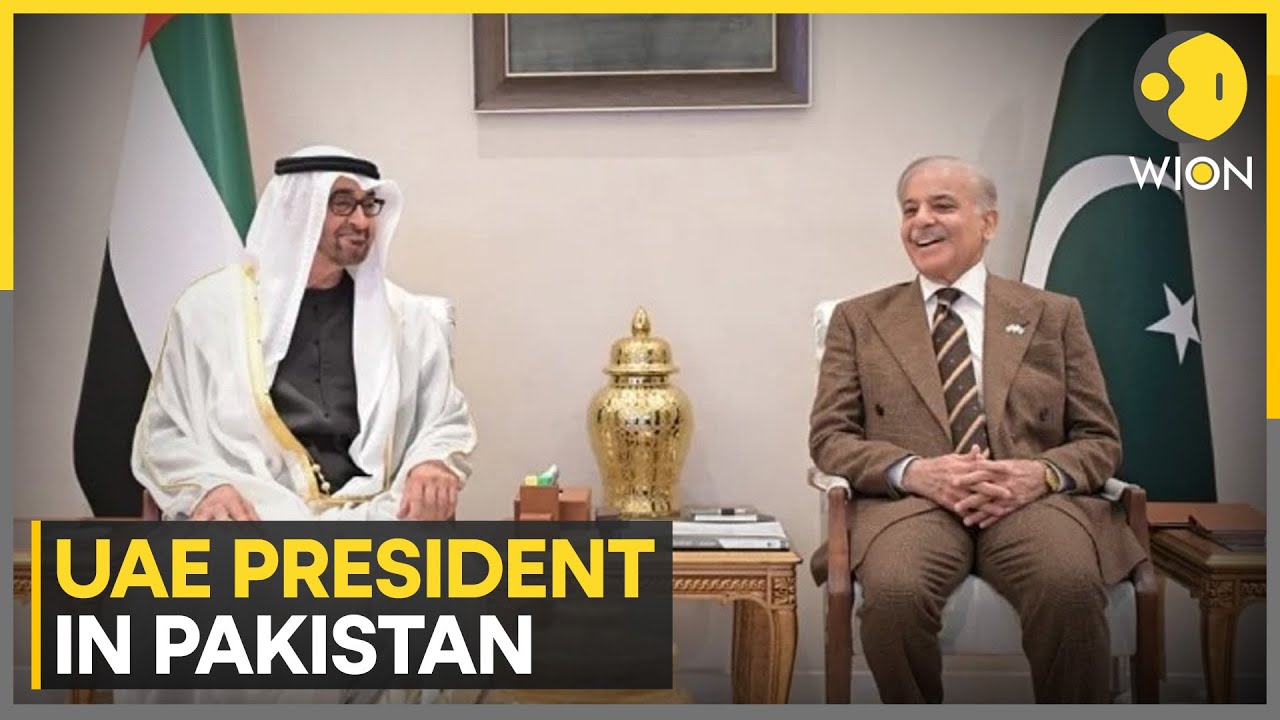 President Sheikh Mohamed Holds Talks with Pakistan PM Shehbaz Sharif On an Official Visit | WION