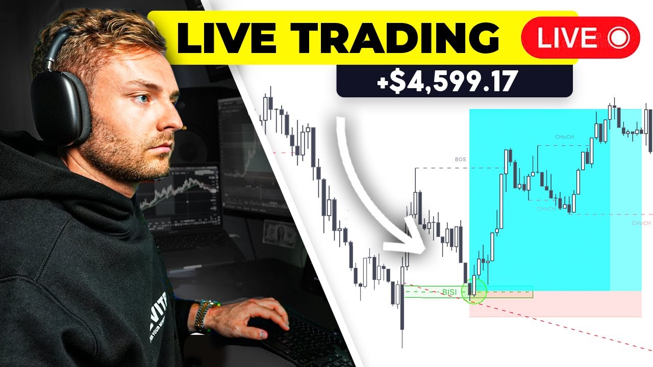 LIVE TRADING CRYPTO - How To Profit $4,599 Risking $500 [100x Strategy]