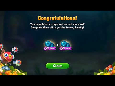Fishdom Road to Get Turkey Family #03, Win Strikes 2057 - 2068, Get FREE Bomb 40 + 30 Min