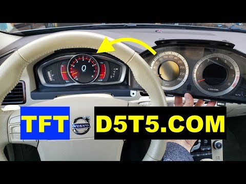 TFT Retrofit on Volvo P3 Platform through D5T5.COM & VDASH. Works!!!!