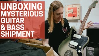 Video thumbnail for Unboxing a Mysterious Guitar & Bass Shipment by A Flash Flood of Gear